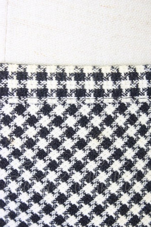 画像4: INGEBORG / ベルト使い千鳥柄スカート L クロ T-26-02-20-030-LO-SK-OW-ZT (4)