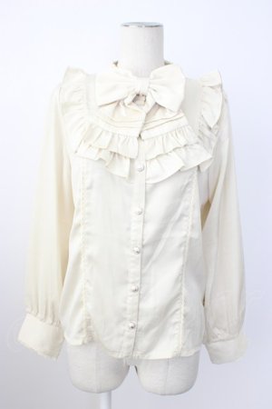 画像: axes femme kawaii / ヴィンテージサテンブラウス M 生成り T-26-02-20-004-AX-BL-SA-ZT