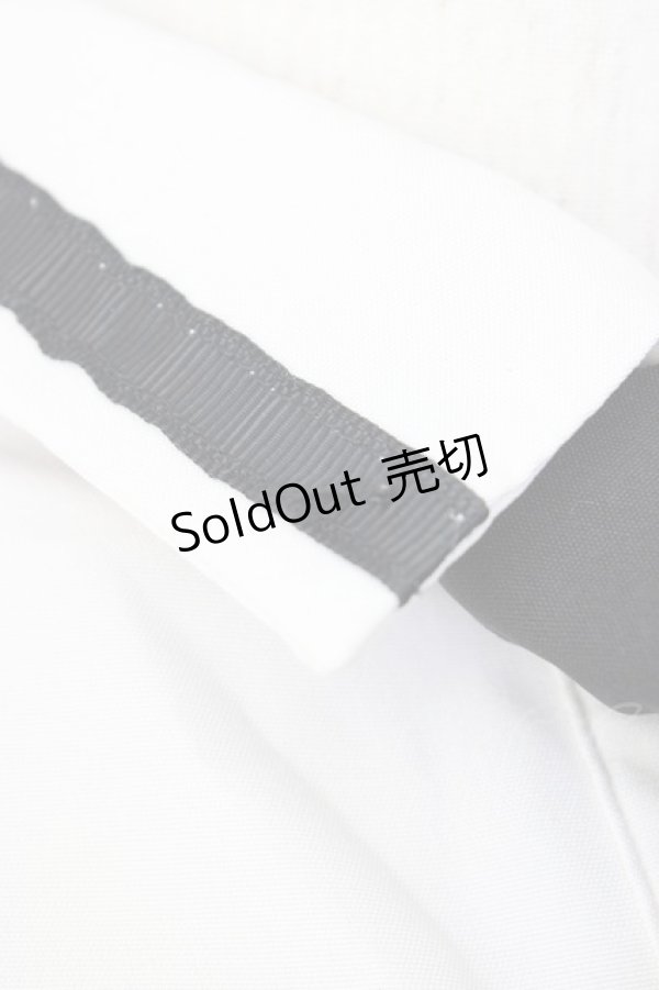 画像4: axes femme / ミリタリー風ブラウス  アイボリーＸ黒 T-26-02-20-005-AX-BL-SA-ZT (4)