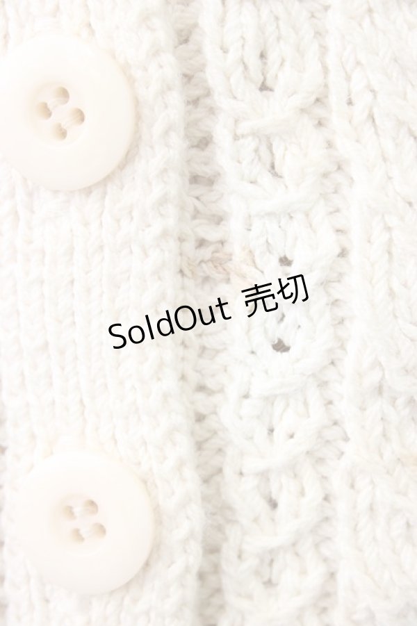 画像4: PINK HOUSE / お花モチーフ使いニットベスト  ベージュ T-26-02-20-006-LO-TO-OW-ZT632 (4)