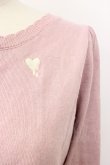 画像3: axes femme kawaii / メルティハートショートカーディガン  ピンク T-26-02-20-008-AX-TO-SA-ZT (3)
