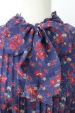 画像4: Jane Marple Dans Le Salon / フラワー総柄ブラウス  青 T-26-02-20-009-JM-SK-SA-ZT (4)