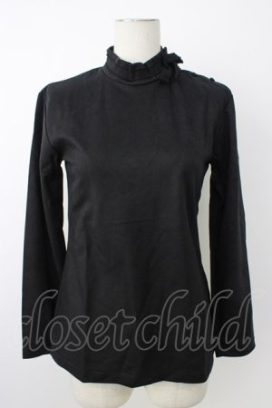 画像: INGEBORG / スエード調プルオーバー  クロ T-26-02-20-014-LO-TO-OW-ZT