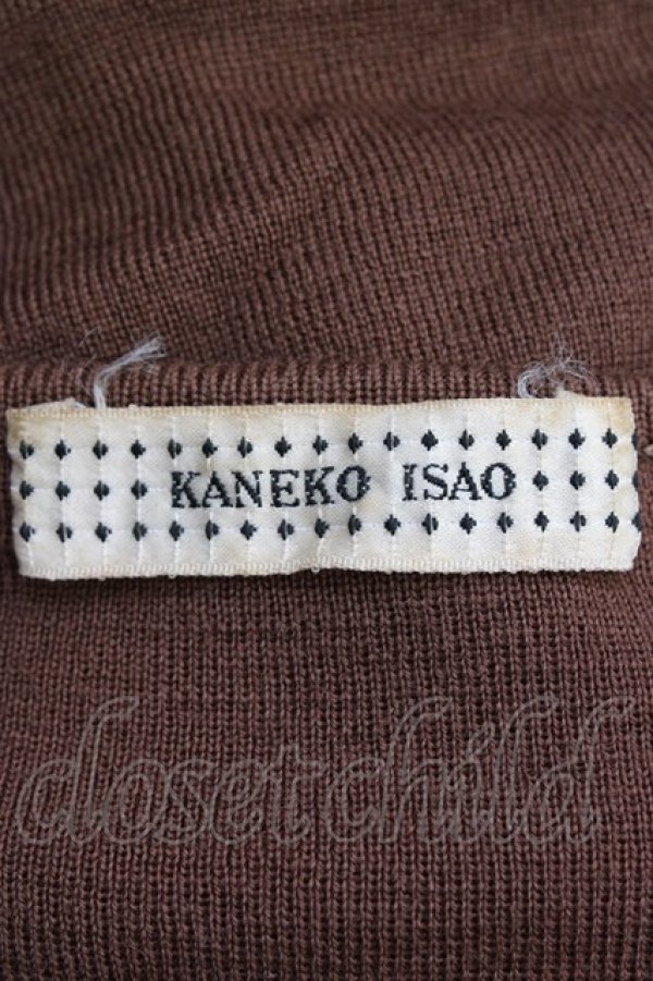 画像4: KANEKO ISAO / リボンモチーフ使いニットプルオーバー  ブラウン T-26-02-20-015-EL-TO-OW-ZT (4)
