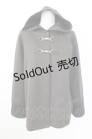 画像: axes femme / ダンボールニットケープ  黒 T-26-02-20-017-AX-TO-SA-ZT547