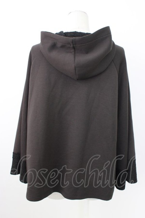 画像2: axes femme / ダンボールニットケープ  黒 T-26-02-20-017-AX-TO-SA-ZT (2)