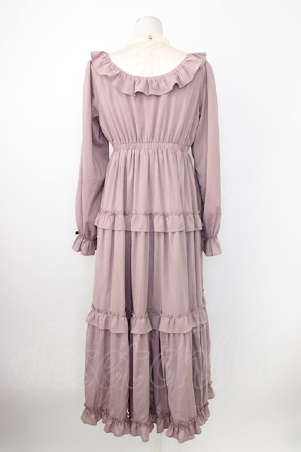 画像2: axes femme kawaii / クラシカルフリルロングワンピ  ピンク T-26-02-20-019-AX-OP-SA-ZT (2)