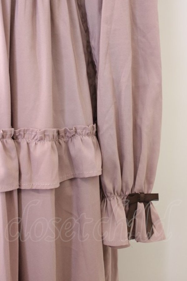画像4: axes femme kawaii / クラシカルフリルロングワンピ  ピンク T-26-02-20-019-AX-OP-SA-ZT (4)