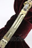 画像3: Fi.n.t / ベロアビッグリボンバレッタ  ワイン T-26-02-21-027-CA-AC-OW-ZT (3)