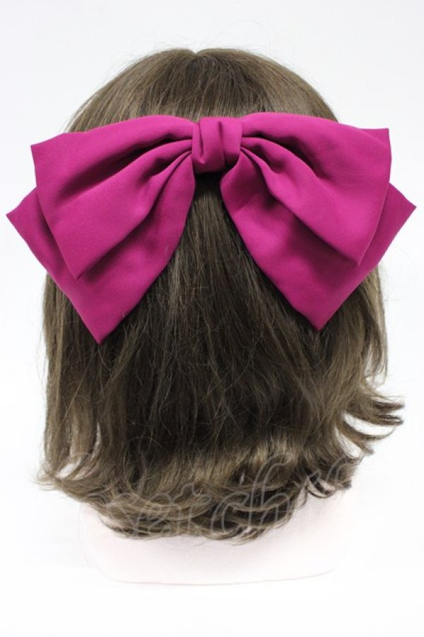 画像1: an another angelus / リボンバレッタ  マゼンダ T-26-02-21-028-CA-ZA-IG-ZT (1)