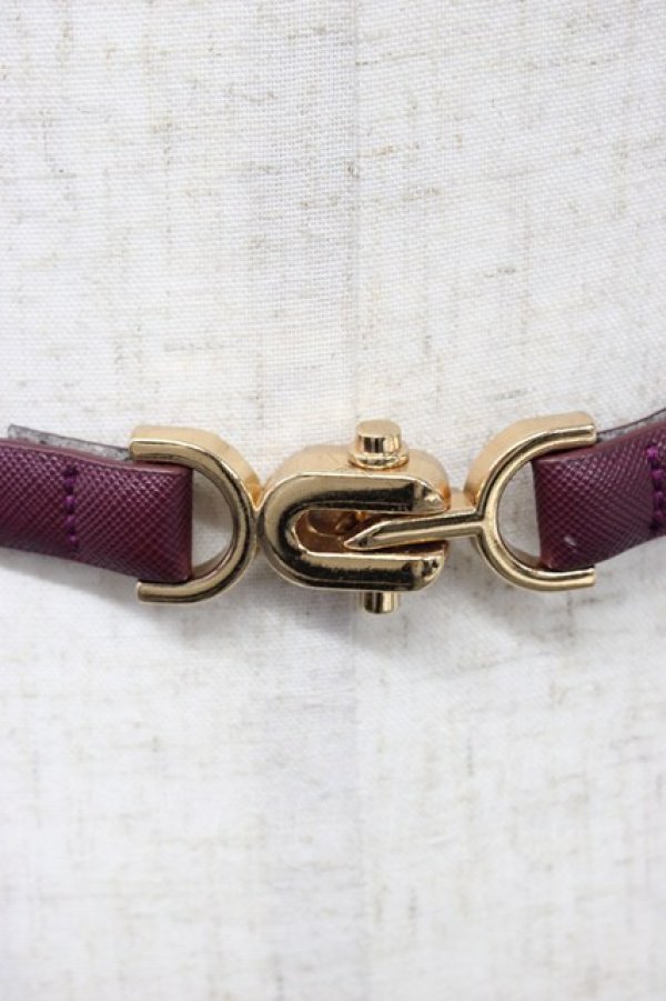 画像3: F i.n.t / Uバックルベルト  ワイン T-26-02-21-003-0-ZA-OW-ZT (3)