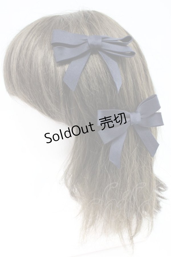 画像1: Fi.n.t / リトルリボンヘアクリップセット  ネイビー T-26-02-21-035-CA-AC-OW-ZT (1)