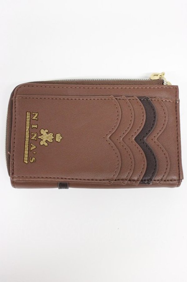 画像2: m petit by misako / NINA'Sコラボ フラグメントケース  ブラウン T-26-02-21-008-LO-ZA-OW-ZT (2)