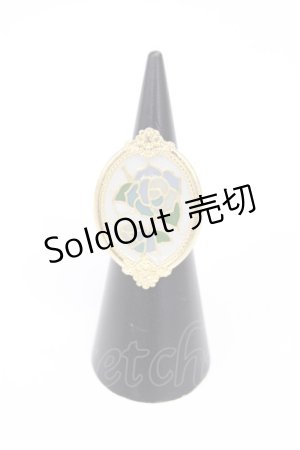 画像: LOLITAその他 / ステンドグラス風リング  ゴールド T-26-02-21-017-LO-AC-OW-ZT633-F002