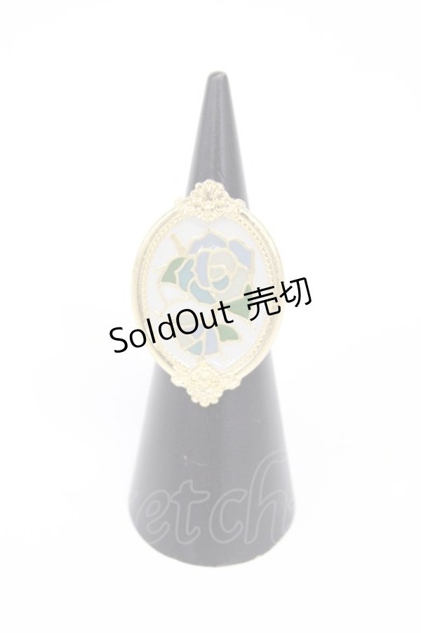 画像1: LOLITAその他 / ステンドグラス風リング  ゴールド T-26-02-21-017-LO-AC-OW-ZT633-F002 (1)