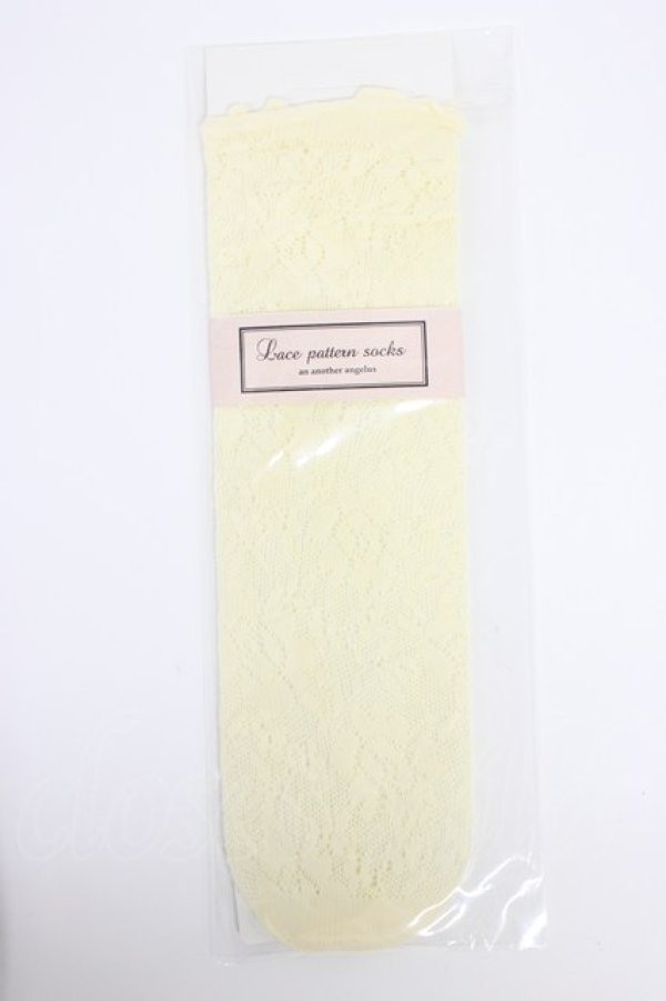 画像1: an another angelus / ローズレース柄ショートソックス  オフホワイト T-26-02-21-024-CA-ZA-OW-ZT (1)