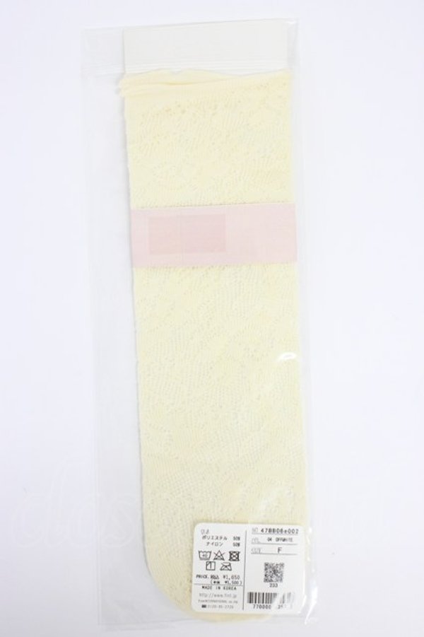 画像2: an another angelus / ローズレース柄ショートソックス  オフホワイト T-26-02-21-024-CA-ZA-OW-ZT (2)