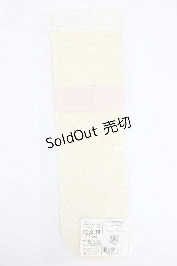 画像2: an another angelus / ローズレース柄ショートソックス  オフホワイト T-26-02-21-024-CA-ZA-OW-ZT633 (2)