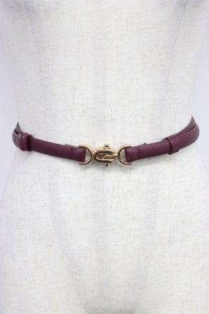 画像: F i.n.t / Uバックルベルト  ワイン T-26-02-21-003-0-ZA-OW-ZT