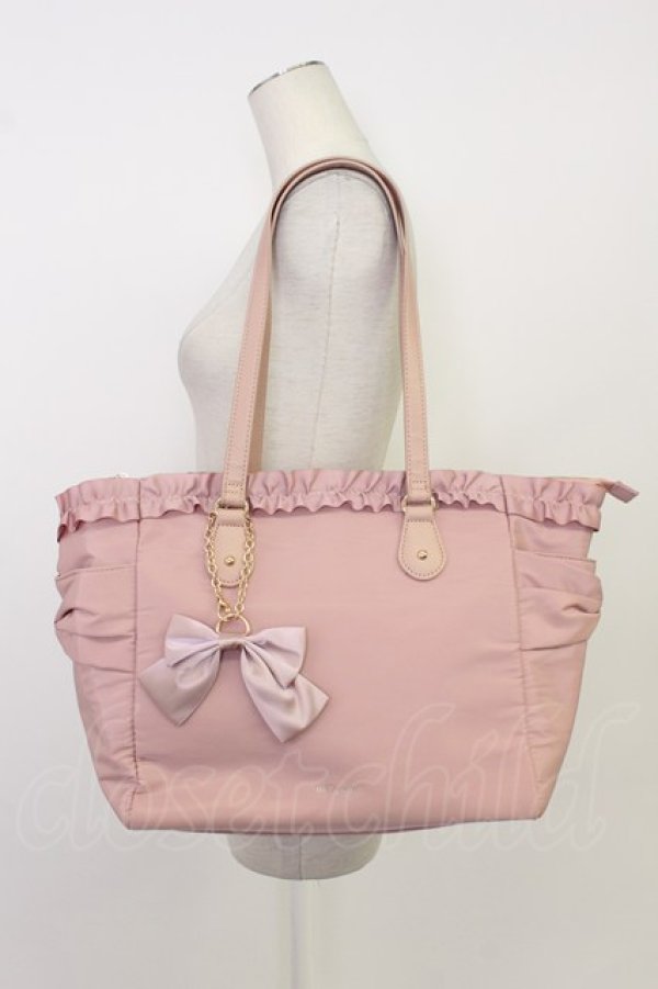 画像1: m petit by misako / TT*AMリボンチャームTT  ピンク T-26-02-23-001-LO-BG-SA-ZT (1)