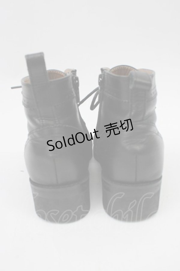 画像2: あしながおじさん / レースアップシューズ 23 ブラック T-26-02-23-025-PU-SH-SA-ZT (2)