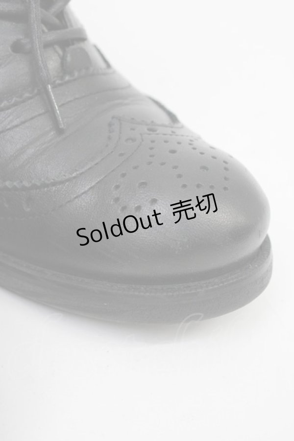 画像4: あしながおじさん / レースアップシューズ 23 ブラック T-26-02-23-025-PU-SH-SA-ZT (4)