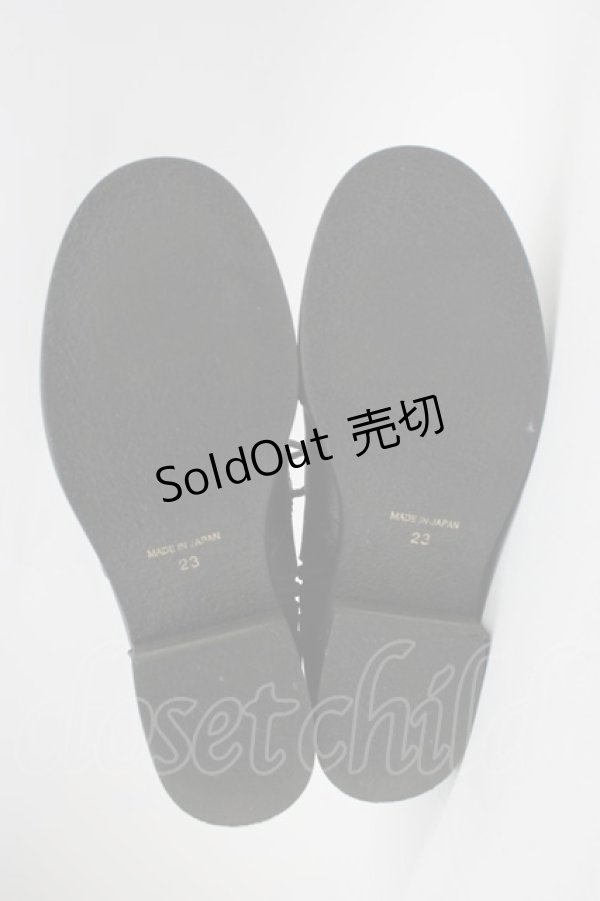 画像5: あしながおじさん / レースアップシューズ 23 ブラック T-26-02-23-025-PU-SH-SA-ZT (5)