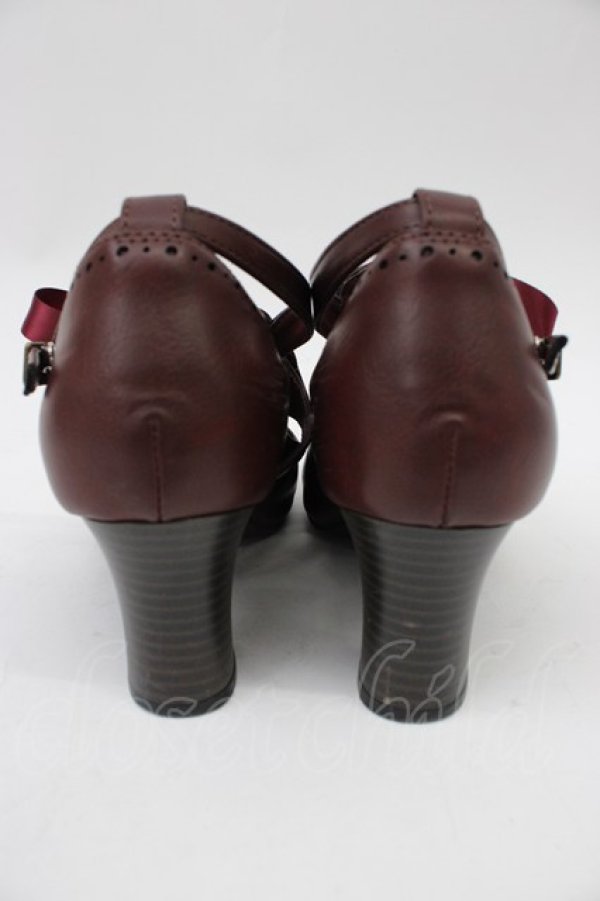 画像2: ALICE and the PIRATES / クラシカルコンビパンプス LL ブラウン T-26-02-23-026-PA-SH-SA-ZT (2)