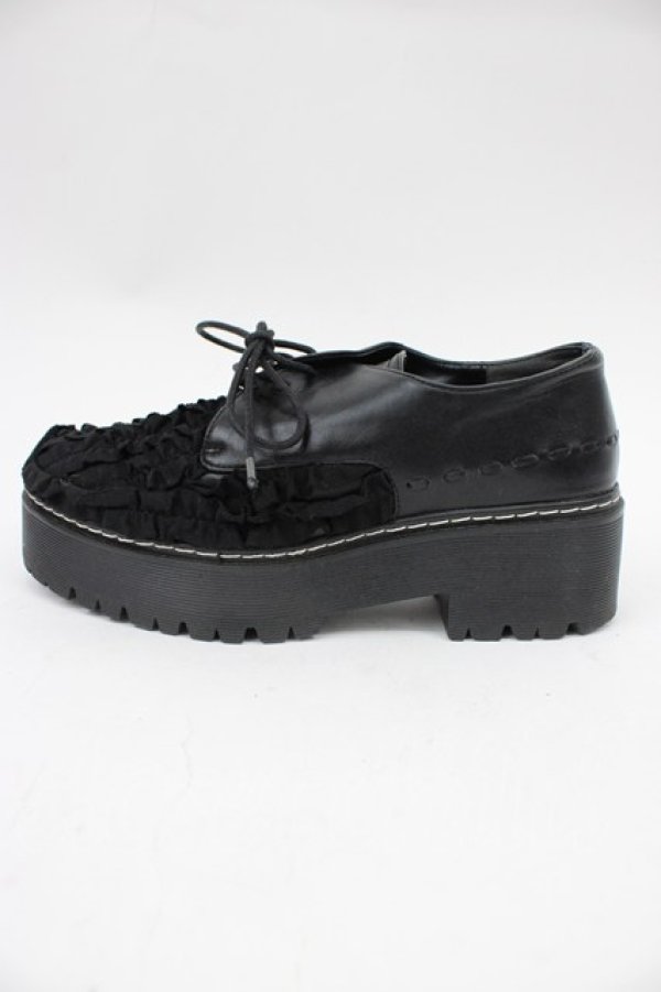 画像3: merry jenny / 甲フリルシューズ M ブラック T-26-02-23-027-LO-SH-SA-ZT (3)