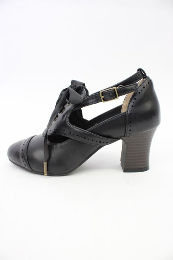 画像3: ALICE and the PIRATES / クラシカルコンビパンプス S 黒 T-26-02-23-028-PA-SH-SA-ZT (3)