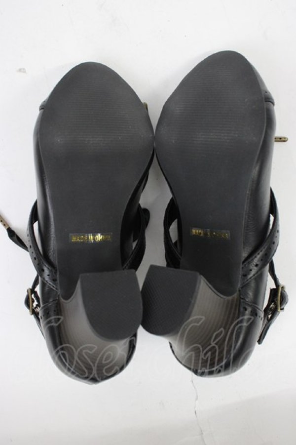 画像5: ALICE and the PIRATES / クラシカルコンビパンプス S 黒 T-26-02-23-028-PA-SH-SA-ZT (5)