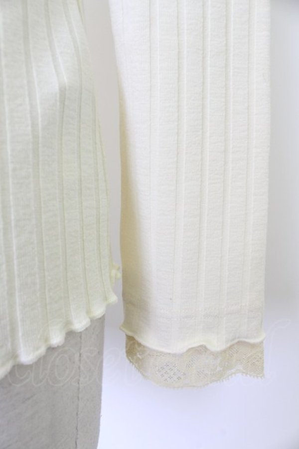 画像3: axes femme / パールリブトップス M キナリ T-26-02-23-030-AX-TO-SA-ZT (3)