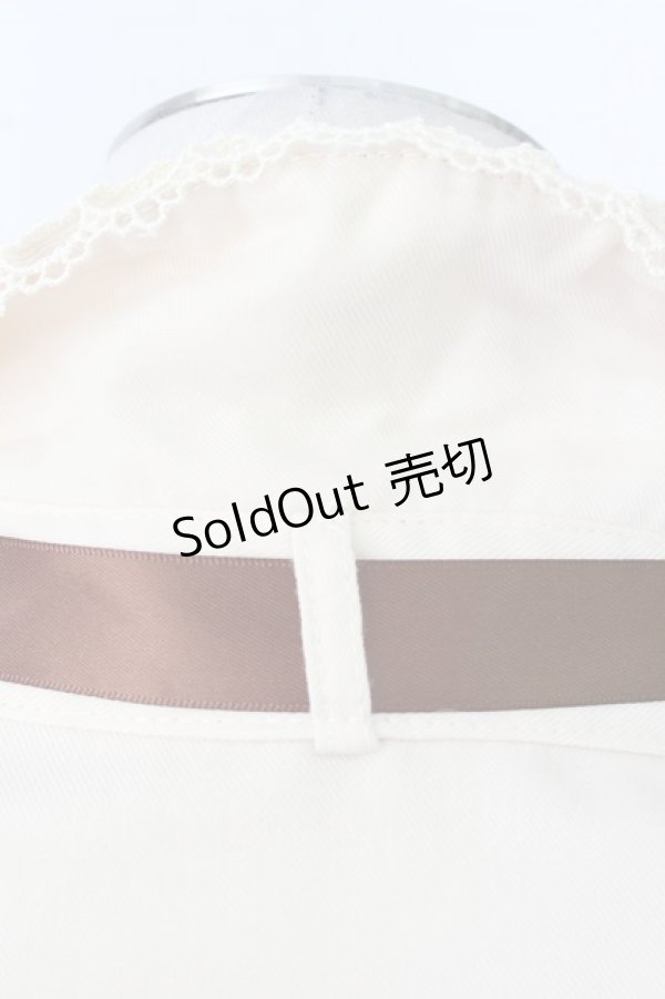 画像5: axes femme / 巻きバラ付きブラウス M アイボリー T-26-02-23-031-AX-BL-SA-ZT (5)