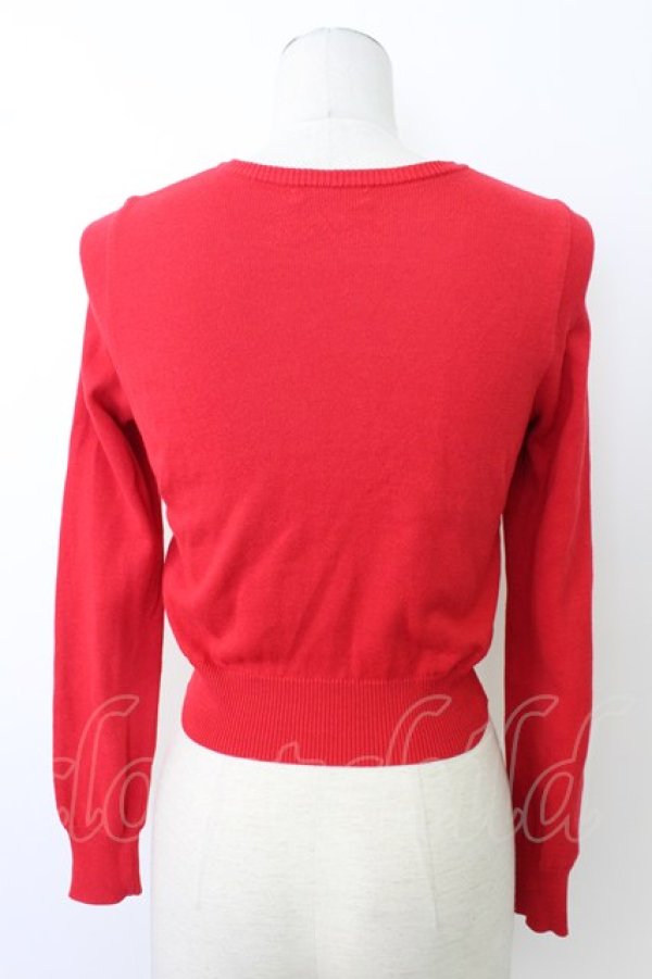 画像2: MILK / リトルアップルカーデ  レッド T-26-02-23-035-ML-TO-SA-ZT (2)