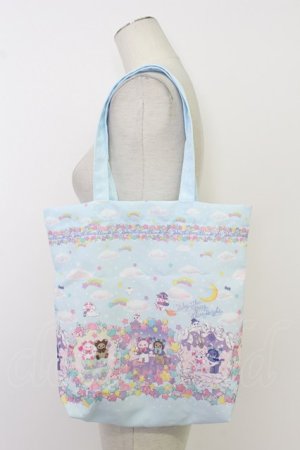 画像: BABY,THE STARS SHINE BRIGHT / くみゃちゃんのKira　Kira Sweets Halloween柄トートBag  サックス T-26-02-23-005-BA-BG-SA-ZT