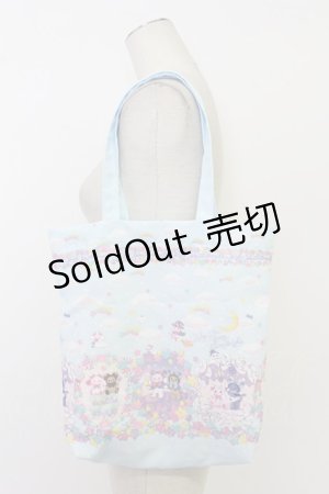 画像: BABY,THE STARS SHINE BRIGHT / くみゃちゃんのKira　Kira Sweets Halloween柄トートBag  サックス T-26-02-23-005-BA-BG-SA-ZTK038