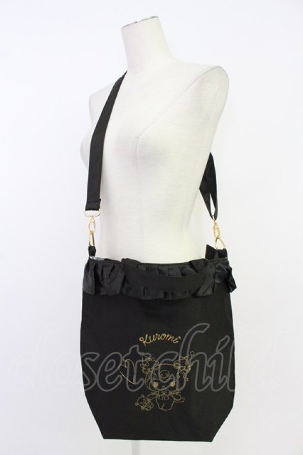 画像1: サンリオ / クロミトートバッグ  黒Ｘゴールド T-26-02-23-008-EL-BG-SA-ZT (1)