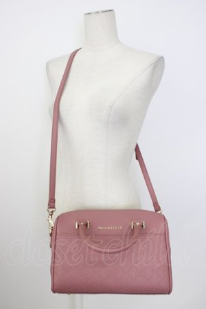 画像: Maison de FLEUR / モノグラムボストンバッグ  ピンク T-26-02-23-014-LO-BG-SA-ZT