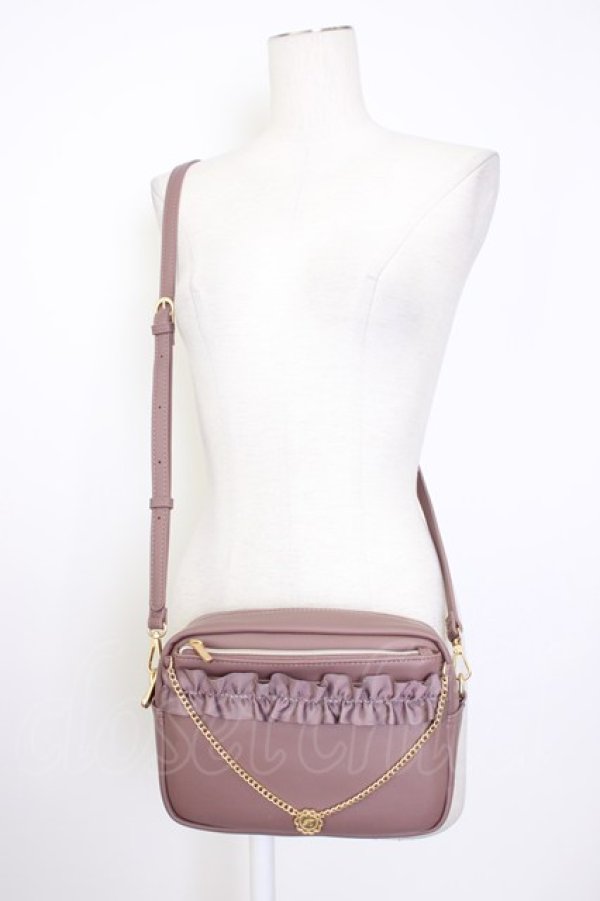 画像1: m petit by misako / ポーチ付きショルダーバッグ  濃紫 T-26-02-23-016-LO-BG-SA-ZT (1)