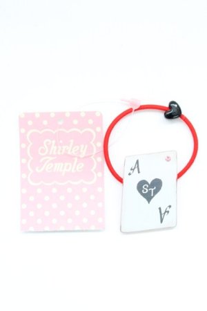 画像: Shirley Temple / トランプヘアゴム  赤ゴム T-26-02-24-001-ET-AC-SA-ZT