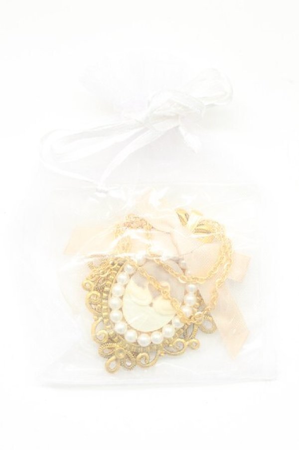 画像5: Amavel / リボン&スワンパールネックレス  ゴールド T-26-02-24-030-CA-AC-SA-ZT (5)