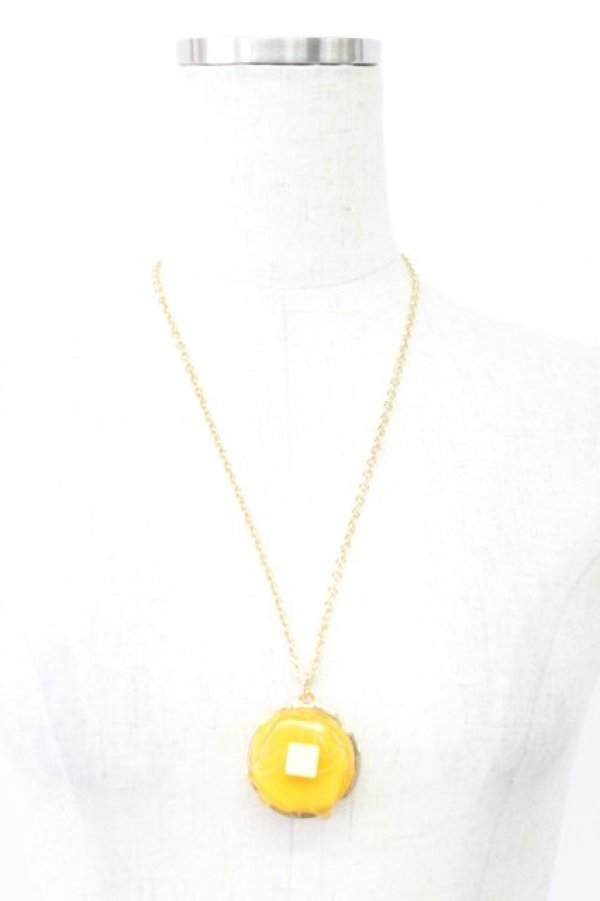 画像1: Q-pot. / メープルシロップパンケーキネックレス  ブラウン T-26-02-24-031-QP-AC-SA-ZT (1)