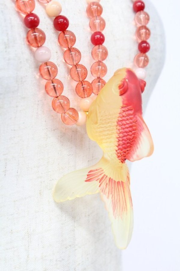 画像2: WONDERFUL WORLD / 金魚ネックレス  赤 T-26-02-24-034-LO-AC-SA-ZT (2)