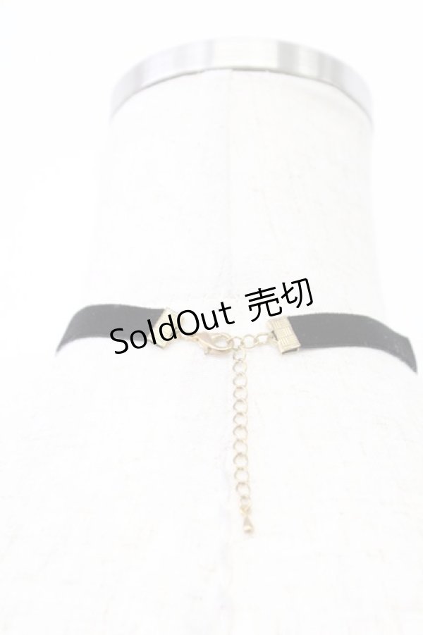 画像3: Amavel / クロスチョーカー  黒ＸGールドＸ白 T-26-02-24-035-CA-AC-SA-ZT (3)