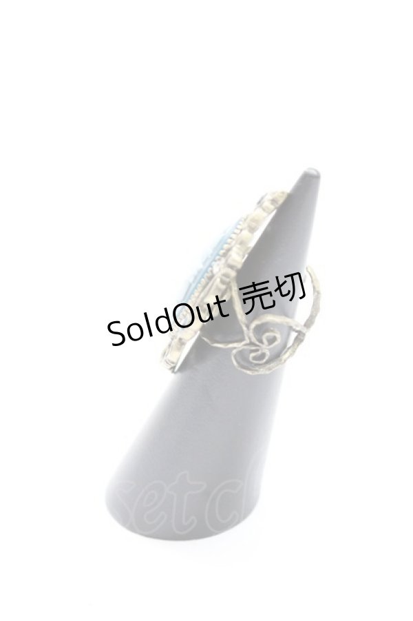 画像2: axes femme / ローズカメオリング  青 T-26-02-24-040-AX-AC-SA-ZT (2)