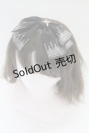 画像: Moi-meme-Moitie / ネオゴシックアーチネオプリントカチューシャ  黒Ｘシルバー T-26-02-24-009-MO-AC-SA-ZT