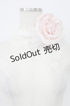 画像: BABY,THE STARS SHINE BRIGHT / くみゃPrincessコサージュチョーカー  白Ｘピンク T-26-02-24-046-BA-ZA-SA-ZT