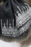 画像2: Moi-meme-Moitie / ネオゴシックアーチネオプリントカチューシャ  黒Ｘシルバー T-26-02-24-009-MO-AC-SA-ZT (2)