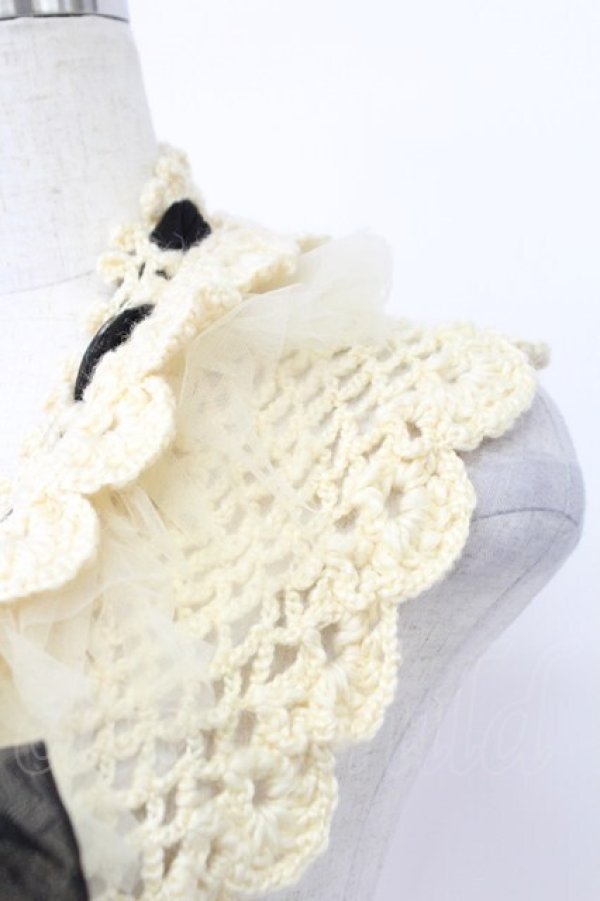 画像3: Emily Temple cute / チュール&ニット ティペット  ベージュ T-26-02-24-048-ET-ZA-SA-ZT633 (3)