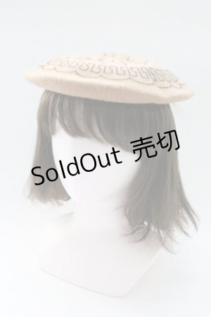 画像: Q-pot. / ビスケットベレー帽  ブラウン T-26-02-24-061-QP-AC-SA-ZTK037
